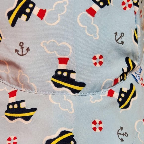I Play Sun Protection Hat 2T-4T Blue - Picture 3 of 7